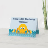 Zum 8. Geburtstag Karte (Vorderseite)