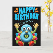 Zum 8. Geburtstag Karte (Gelbe Blume)
