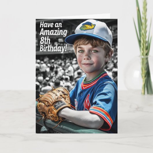 Zum 8. Geburtstag Karte (Vorderseite)