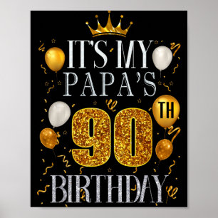 Zum 90. Geburtstag meines Papas Herzlichen Glückwu Poster