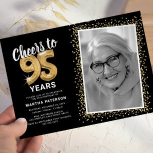 Zum 95. Geburtstag Prost auf die Jahre Einladung