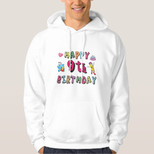 Zum 9. Geburtstag für 9-Jährige Kinder B-Tag Hoodie