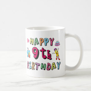 Zum 9. Geburtstag für 9-Jährige Kinder B-Tag Kaffeetasse
