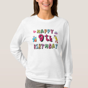Zum 9. Geburtstag für 9-Jährige Kinder B-Tag T-Shirt