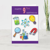 Zum 9. Geburtstag Karte (Vorderseite)