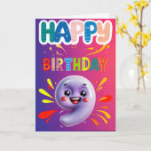 Zum 9. Geburtstag Karte (Gelbe Blume)