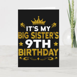 Zum 9. Geburtstag meiner großen Schwester, alles G Karte