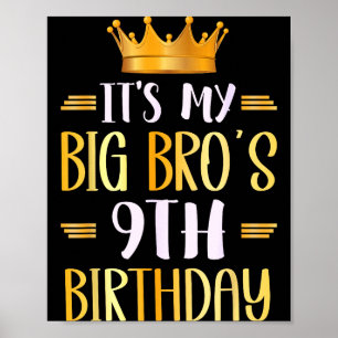 Zum 9. Geburtstag meines großen Bruders, Glücklich Poster
