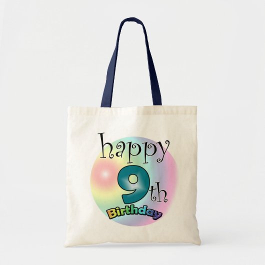 Zum 9. Geburtstag Tragetasche (Vorne)