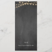 Zum Abendessen Platz Einstellung Danke, Rustikale  Programm (Rückseite)