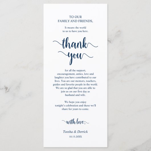 Zum Abendessen Platz Einstellung Vielen Dank, Rust Programm (Vorderseite)