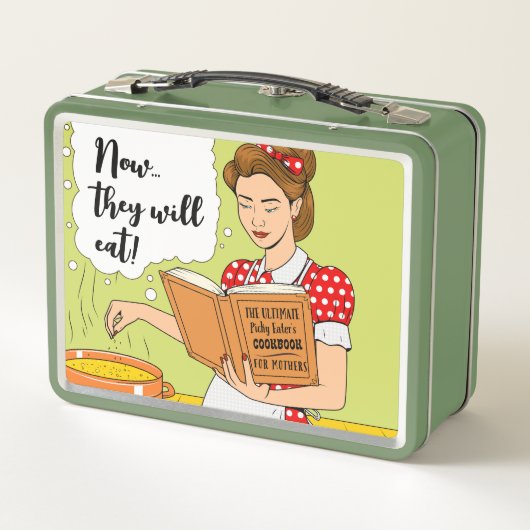 Zum Abendessen wird jeder etwas essen Metall Brotdose (Rückseite)