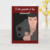 zum Absolventen der Strafverfolgungskarte Karte (Gelbe Blume)