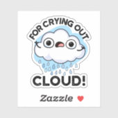 Zum Ausbrechen von Wolkenwitterpuppen Aufkleber (Blatt)