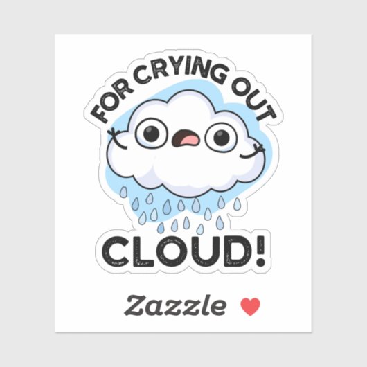 Zum Ausbrechen von Wolkenwitterpuppen Aufkleber (Blatt)