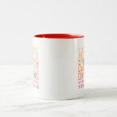 Zum Ballsaal-Tanzen bestimmt | Warme Töne Zweifarbige Tasse (Mittel)