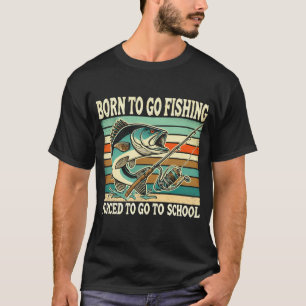 Zum Bassangeln Geboren T-Shirt