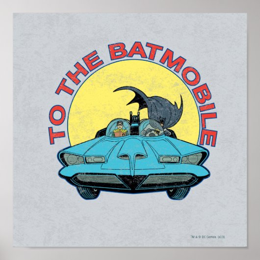 Zum Batmobile - Störungsbild Poster (Vorne)