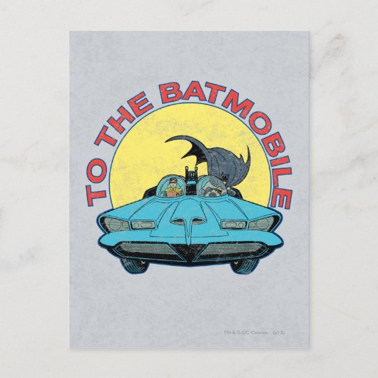Zum Batmobile - Störungsbild Postkarte (Vorderseite)