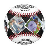Zum besten Bruder von Schwester oder Bruder & Foto Baseball (Vorderseite)
