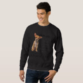 Zum besten Chihuahua-Hund-Vater - Glücklicher Vate Sweatshirt (Vorne ganz)