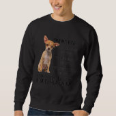 Zum besten Chihuahua-Hund-Vater - Glücklicher Vate Sweatshirt (Vorderseite)