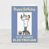 Zum besten elektrischen Fitter Happy Geburtstag Karte (Vorderseite)