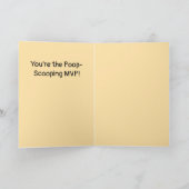 Zum Besten Hund Vater: Du bist der Kack-Scooping M Karte (Innenseite)