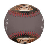 Zum besten Hund-Vater je benutzerdefiniertes Foto  Baseball (Rückseite)