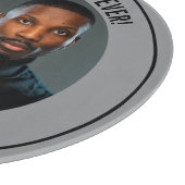 Zum besten Hund-Vater je benutzerdefiniertes Foto Schneidebrett (Ecke)