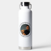 Zum besten Hund-Vater je benutzerdefiniertes Foto Trinkflasche (Vorderseite)