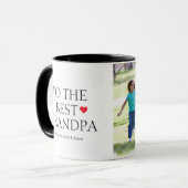Zum besten Opa Custom Foto Vatertag Tasse (Vorderseite Links)