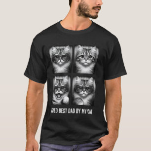 Zum besten Papa gewählt von meiner Katze Vatertag T-Shirt