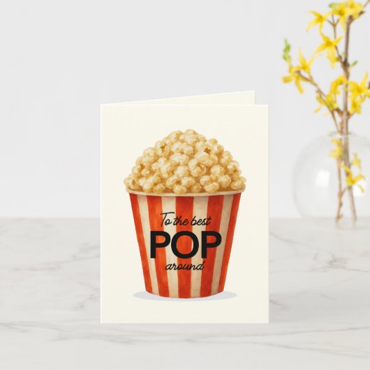 Zum besten Pop Karte (Gelbe Blume)