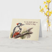 Zum BESTEN VATER am Vatertag Karte (Gelbe Blume)