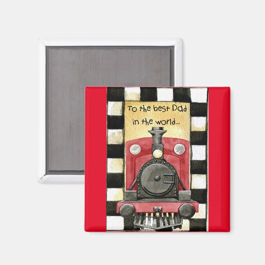 Zum besten Vater Magnet (Vorderseite/Rückseite)