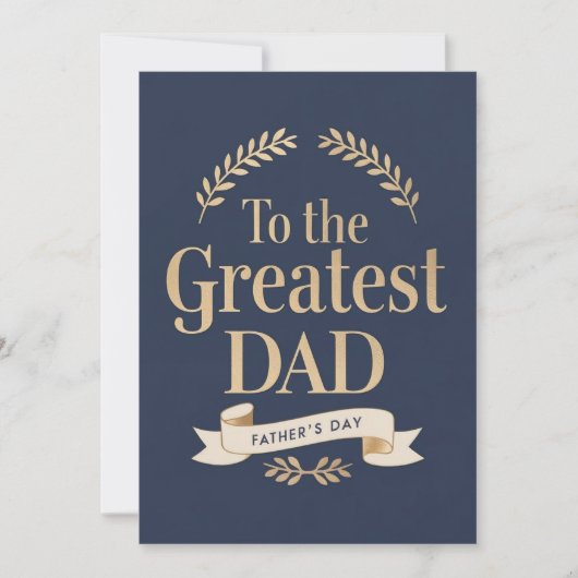 Zum Beststen Vater - Vatertagskarte Einladung (Vorderseite)