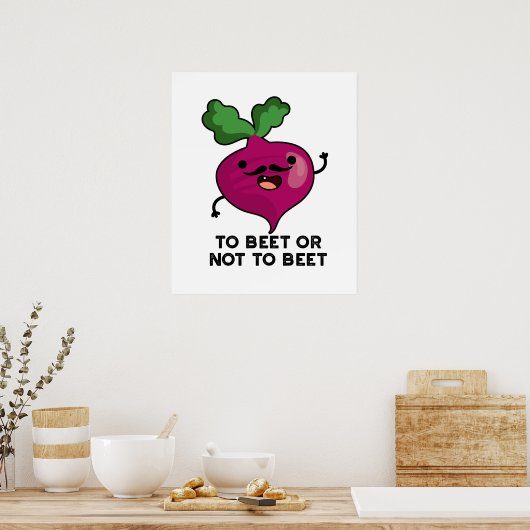 zum Beten oder nicht zum Bewässern der sonnigen Sh Poster (Küche)