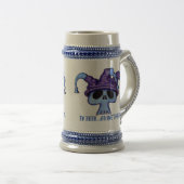 ZUM BIER… ODER NICHT BIER-ZUR LUSTIGEN BIER-TASSE BIERGLAS (VorderseiteRechts)