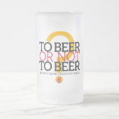 Zum Bier oder nicht zum Bier? , durch Smith EL Mattglas Bierglas (Mittel)