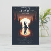 Zum Brautparty am Lakeside Einladung (Stehend Vorderseite)