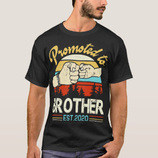Zum Bruder Befördert Est 2020 Froher Vater Elternt T-Shirt