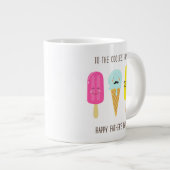 Zum Coolststen Pop - Vatertag Jumbo-Tasse (Vorderseite Rechts)