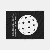 Zum Dink oder nicht zum Dink lustiges Pickleball-D Fleecedecke (Vorderseite (Horizontal))