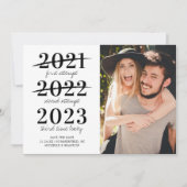 Zum dritten Mal Glück Save the Date Foto (Vorderseite)