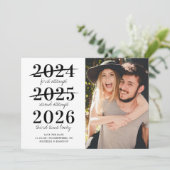 Zum dritten Mal Glück Save the Date Foto (Stehend Vorderseite)