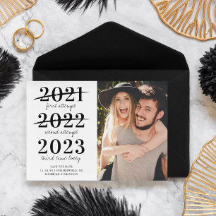 Zum dritten Mal Glück Save the Date Foto