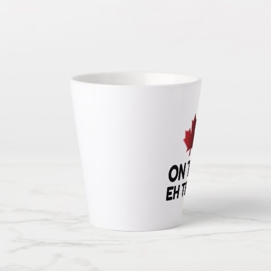 Zum Eh Team Canada Funny Milchtasse (Vorderseite)