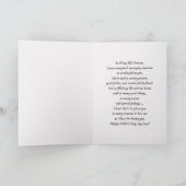 Zum Ehemann am Vatertag. Federmuster Karte (Innenseite)