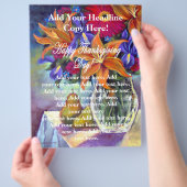 Zum Erntedankfest: Blume & Birnen Flyer (Hand)